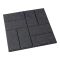 Šedá gumová terasová dlažba FLOMA Cobblestone - 40