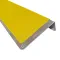 Žlutý hliníkový protiskluzový nášlap na schody FLO