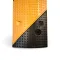 Černo-žlutý gumový zpomalovací práh FLOMA SB92 - 1