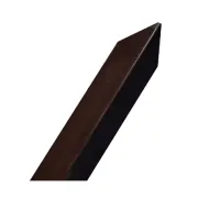 Hnědá hliníková ochrana rohů zdí, stěn (L-profil) - 150 cm x 4,5 cm x 0,8 mm