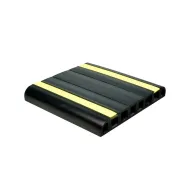 Černá gumová ochrana rohů zdí a stěn FLOMA PW54 - 300 x 15 x 2 cm