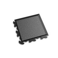 Černý PVC vinylový rohový nájezd typ B Invisible 2037, Fortelock - 14,5 x 14,5 x 0,67 cm