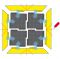 Žlutá náběhová hrana Safety Ramp Nitrile - 91 x 15