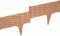Hnědý plastový zahradní obrubník GC85 - 390 cm, 18
