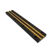 Černo-žlutá gumová ochrana zdí, stěn - 100 x 20 x 4,5 cm