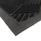 Černá textilní gumová vstupní rohož FLOMA - 60 x 9