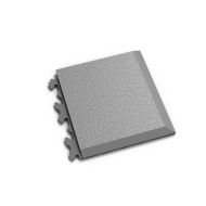 Šedý PVC vinylový rohový nájezd typ D Invisible 2039, Fortelock - 14,5 x 14,5 x 0,67 cm