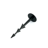 Černý plastový kotvící hřeb Pin - 10,5 cm - 50 ks