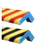 Černo-žlutá pěnová výstražná fotoluminiscenční ochrana rohů zdí, stěn typ AC - 100 x 4,5 x