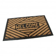 Kokosová čisticí venkovní vstupní rohož FLOMA Welcome - Rectangle - délka 45 cm, šířka 75  - zvětšit obrázek