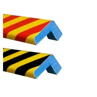 Černo-žlutá pěnová reflexní výstražná ochrana rohů zdí, stěn typ AC - 100 x 4,5 cm