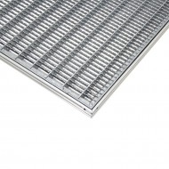 Kovov venkovn istc vstupn roho s rmem FLOMA SteelMat - 80 x 100 x 2,5 cm - zvtit obrzek