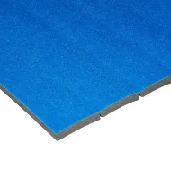 Modrý gymnastický koberec s lamelami FLOMA Slits - 14 m x 200 cm x 4,5 cm