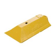 Žlutý plastový koncový díl samice pro vodicí prahy CZ 3 - 49 x 24,8 x 9 cm