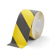 Černo-žlutá korundová protiskluzová páska FLOMA Hazard Standard - 18,3 x 10 cm tloušťka 0,