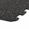 Černo-bílo-červená gumová modulová puzzle dlažba (