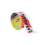 Červeno-bílá LDPE vytyčovací páska VSTUP ZAKÁZÁN - 250 m x 7,5 cm
