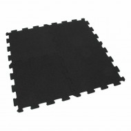 Černá gumová modulová puzzle dlažba (střed) FLOMA FitFlo SF1050 - 95,6 x 95,6 x 1,6 cm - zvětšit obrázek