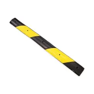 Černo-žlutý gumový zpomalovací práh FLOMA SB63 - 100 x 10 x 2 cm