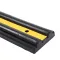 Černo-žlutá gumová ochrana zdí, stěn FLOMA WB23 - 
