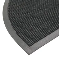 Gumová čisticí venkovní vstupní půlkruhová rohož FLOMA PSHR11 - 45 x 75 x 0,6 cm