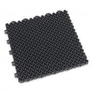 Šedá plastová zátěžová vstupní rohož Modular 9300 - 30 x 30 x 1,75 cm