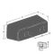 Gumový doraz na kamion FLOMA T5050 - 24,5 x 8 cm a