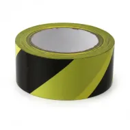 Černo-žlutá pravá výstražná páska - 33 m x 5 cm