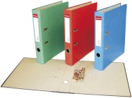 Pákový pořadač kartonový barevný  prešpan - 6cm červená - zvětšit obrázek