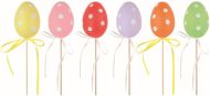 Velikonoční vejce plastové Barevné 6 cm na špejlí