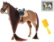 Kůň 15cm stojící, s doplňky, 2barvy - zvětšit obrázek