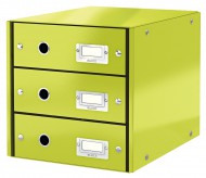 Zásuvkový box Leitz Click-N-Store 3 zásuvky - zelená - zvětšit obrázek