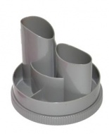 Stojánek na tužky otočný šedý - zvětšit obrázek