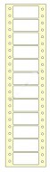 Tabelační etikety 50 x23/ 1 arch 12 etiket - zvětšit obrázek