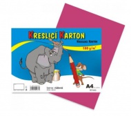 Kreslicí karton A4/180g/ 50 růžový