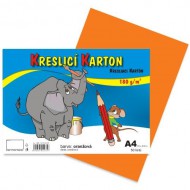 Kreslicí karton A4/180g/ 50 oranžový