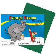 Kreslicí karton A4/180g/ 50 zelený