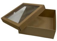 Krabička dárková s okénkem 300×300×100