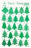 Samolepky dekorační stromečky zelené