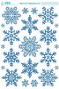 Vločky 1 - tisk modrými glitry