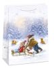 Dárková papírová taška MAXI (47 x 70 cm) Sáňky