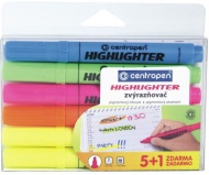 Zvýrazňovač Centropen 8552/6  5+1 zdarma