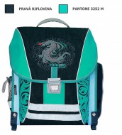 Školní batoh Dragon tyrkys - zvětšit obrázek
