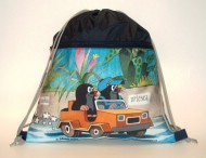 Pytel na obuv - Krtek a auto - zvětšit obrázek