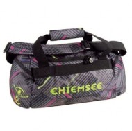 Chiemsee sportovní taška Matchbag stripe check black - zvětšit obrázek