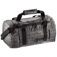 Chiemsee PLUSMINUS Curtain Check Charcoal Grey, sportovní taška  - zvětšit obrázek