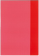 Obal na sešit A4 průhledný červený