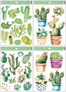 Okenní fólie Kaktusy 30 x 42 cm