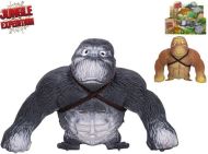 Jungle Expedition Gorila super strečová 10cm, 2 barvy - zvětšit obrázek