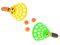 Catchball 25cm 2ks, v síťce